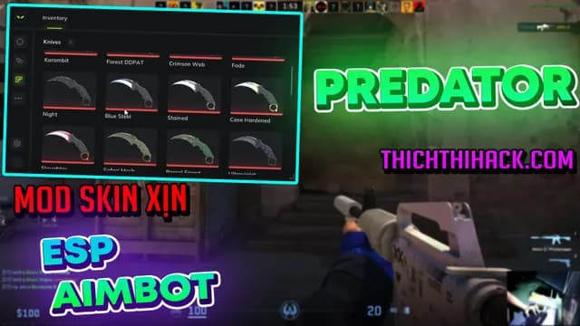 HACK CS2 BẢN PRECHEAT AN TOÀN - CÓ MOD SKIN XỊN + ESP AIMBOT SIÊU NGON + CÓ BÁN 1 NGÀY !!!